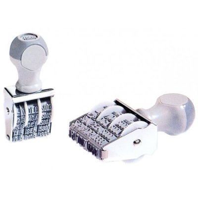 Timbro datario colore bianco