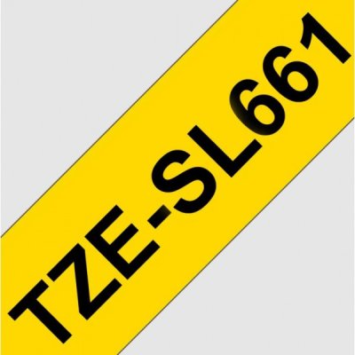 Brother tze-sl661 nastro nero/giallo 36mm x 8m colore nero su giallo colore nero su giallo