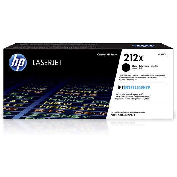 HP Toner originale Nero 212X W2120X alta capacità