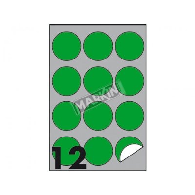 Etichette adesive in fogli a4 - rotonde grammatura 70gr