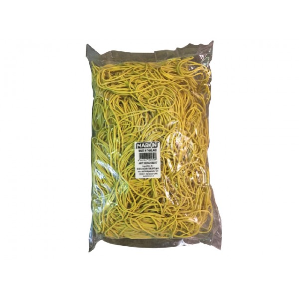 Elastici in gomma colore giallo