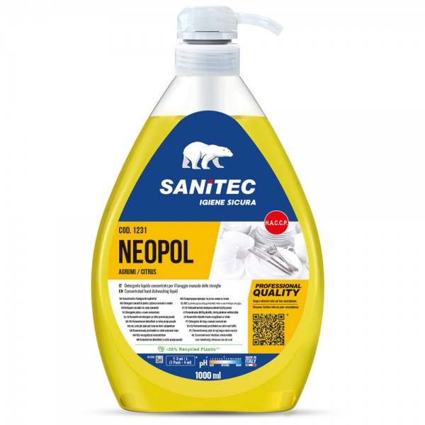 SANITEC detergente gel sgrassante per stoviglie