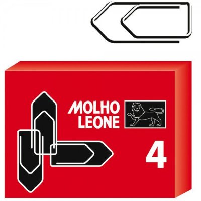 Leone 4 - fermagli colore cromato tipo punta punta triangolare