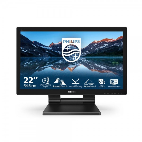 Monitor touch 21.5" lcd - multimediale colore nero