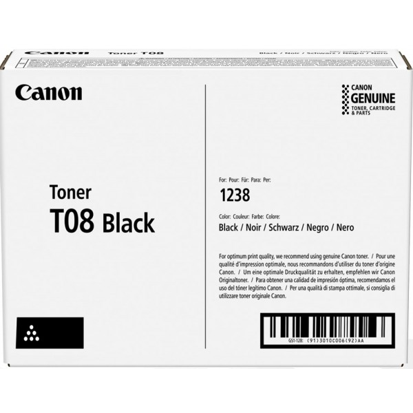 Canon Toner originale Nero T08 3010C006
