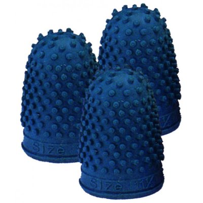 Ditale in gomma colore blu
