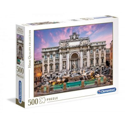 Hq collection, fontana di trevi - puzzle 500pz
