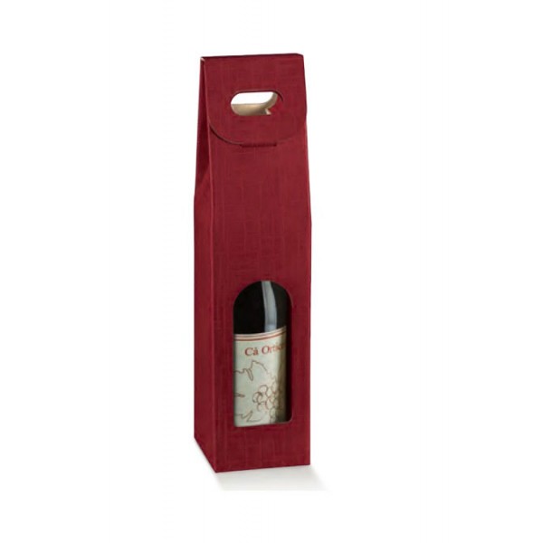 Scatola per 1 bottiglia colore bordo'