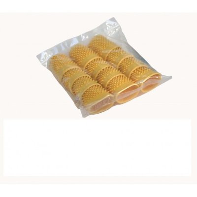 Ditali in gomma colore giallo