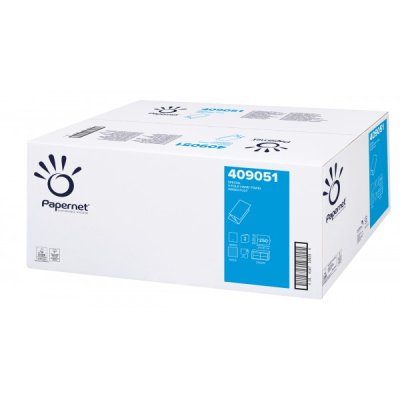PAPERNET asciugamani piegati a V da 250 strappi, 24x21cm