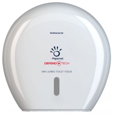 Dispenser defendtech per carta igienica mini jumbo colore bianco