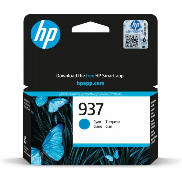 HP Cartuccia originale Ciano 937 (4S6W2NE)