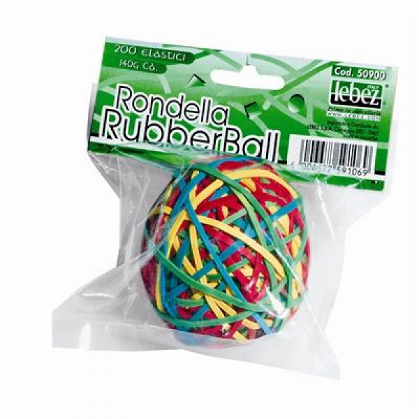Elastici in gomma a sfera colore assortiti