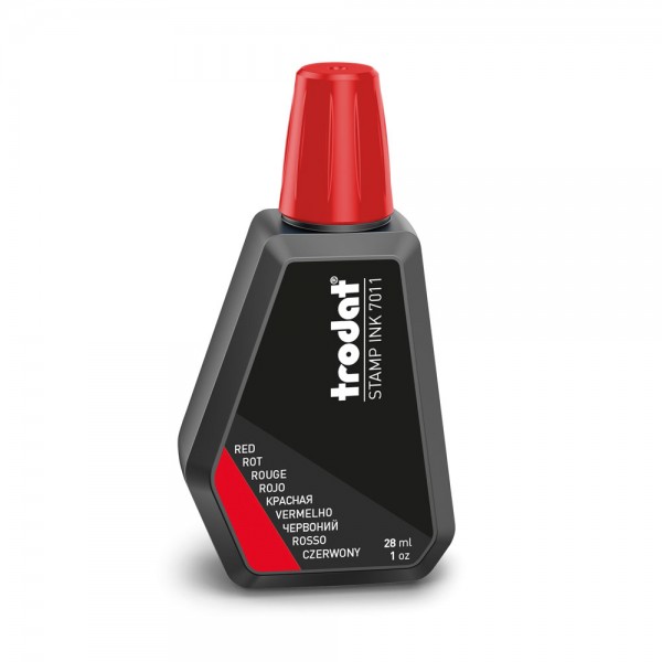 7011 - inchiostro per timbri colore rosso colore rosso